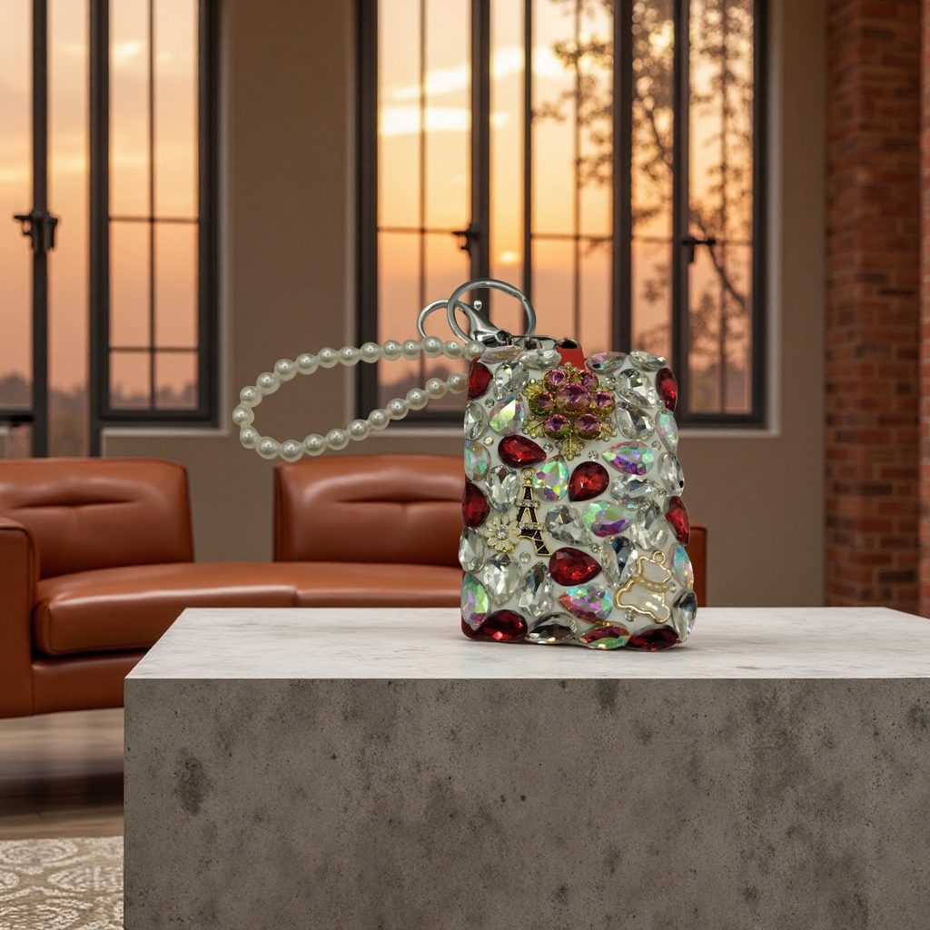 Sanrio phone case luxurious decoration phone case crossbody chain coconut shell handicraft small crossbody bag Plush cute trendy style Specification image