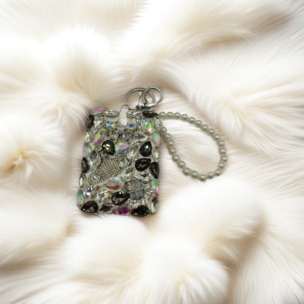 Fashionable diamond-encrusted phone stand anti-drop bracket, multi-functional creative support frame, suitable for various phone models or diamond-encrusted phone cases. Personalized anti-drop bracket, multi-functional phone stand, fashionable and trendy accessory, suitable for multiple styles details Picture