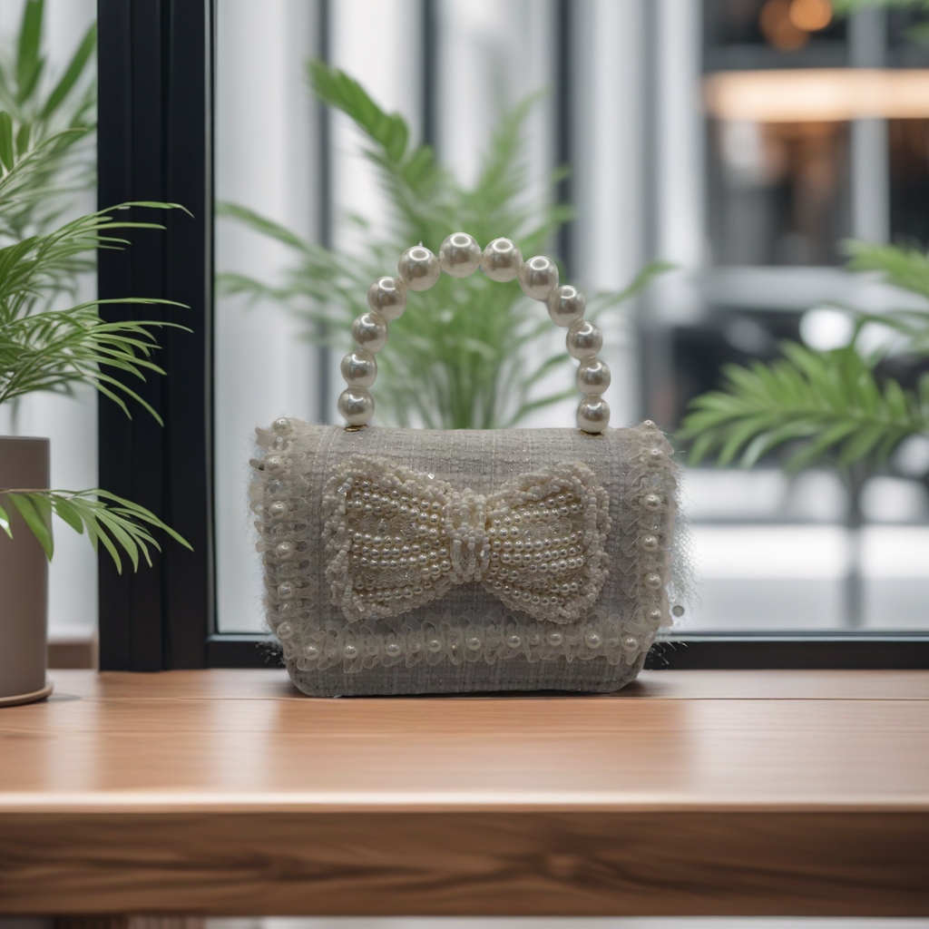Pearl decorated women's miscellaneous bags, handbags, fashionable and versatile women's bags, handbags, handbags, women's bags details Picture
