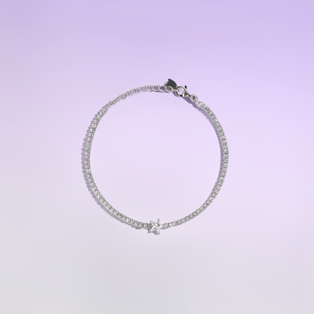 نجمة الفضة، سوارات الفضة، أزياء أزياء Specification image