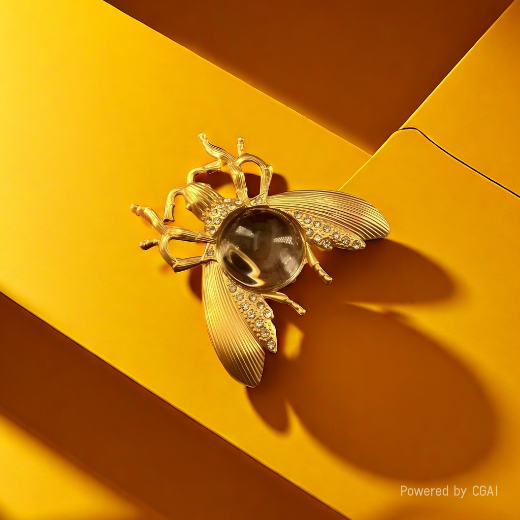 【SUGEBEINI】 Retro insect brooch with diamond-encrusted texture, exuding a retro and luxurious charm ZX00020 Application Scenario