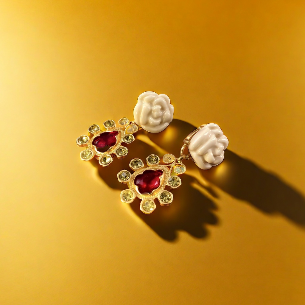 饰品/耳环/耳饰/烧焊锆石耳环/烧焊耳环细节图