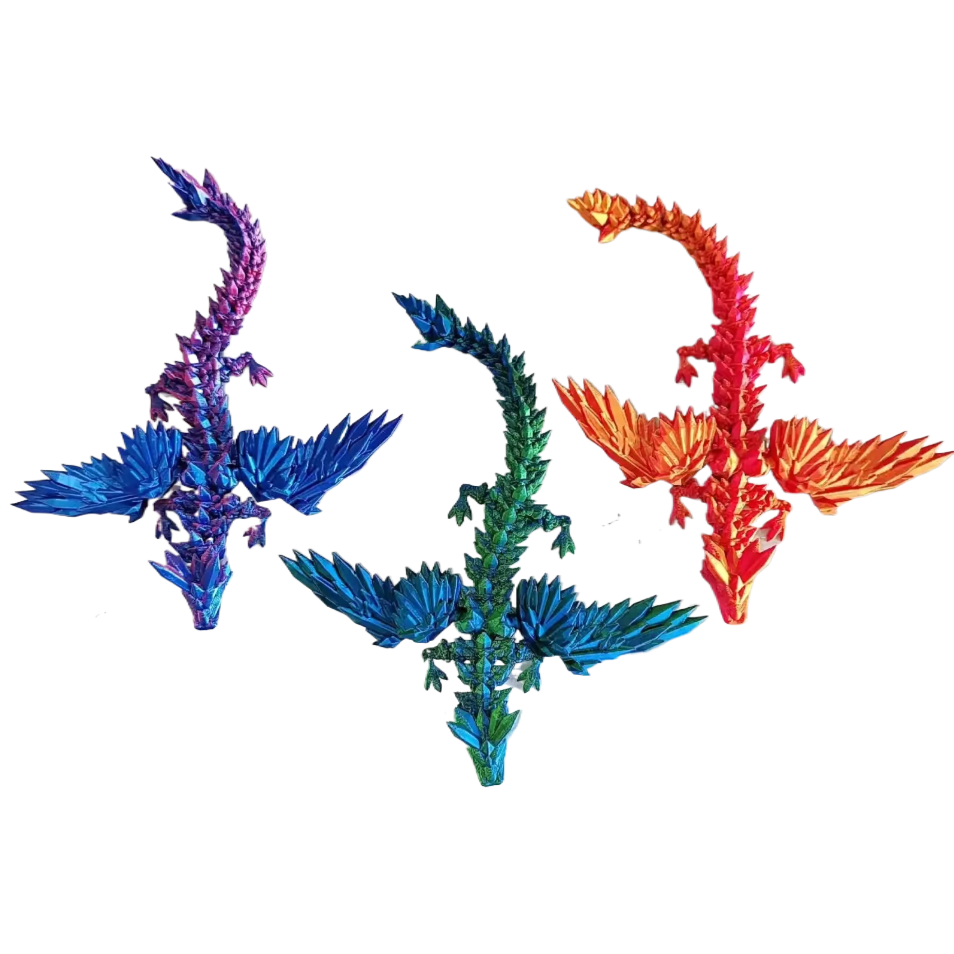 3D打印水晶飞龙30CM