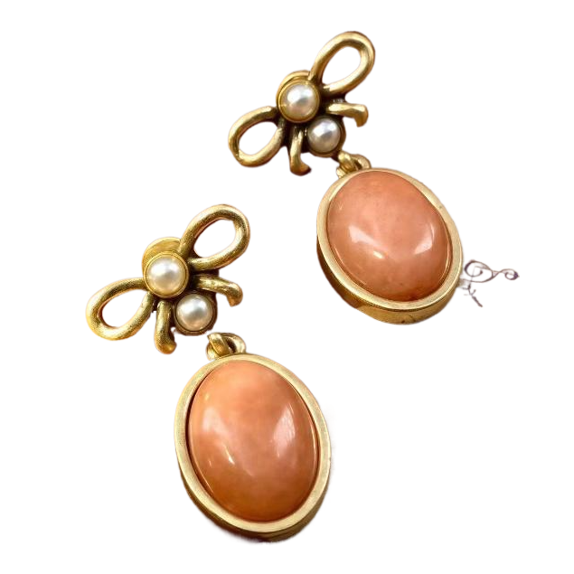 قرط الحلو مع قرط اللؤلؤ الرقيق الفرنسي ZeH00144. Item Picture