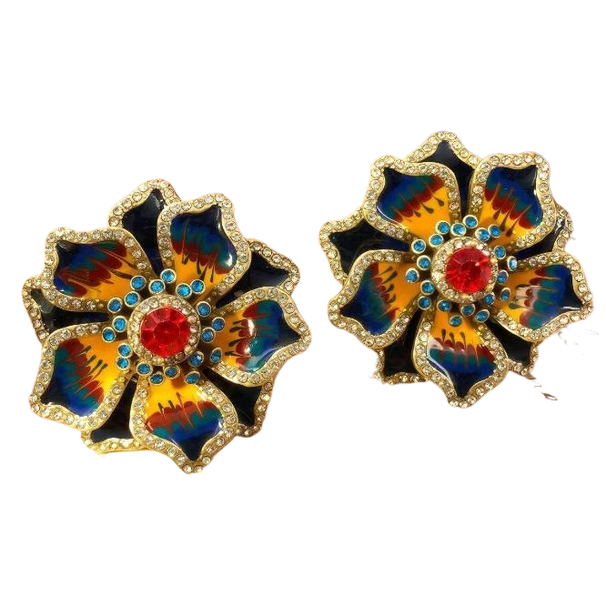 الأقراط المقلدة ذات الزخرفة المتباهي التي ترتطم بالأرط الزبدة الزبدة Item Picture