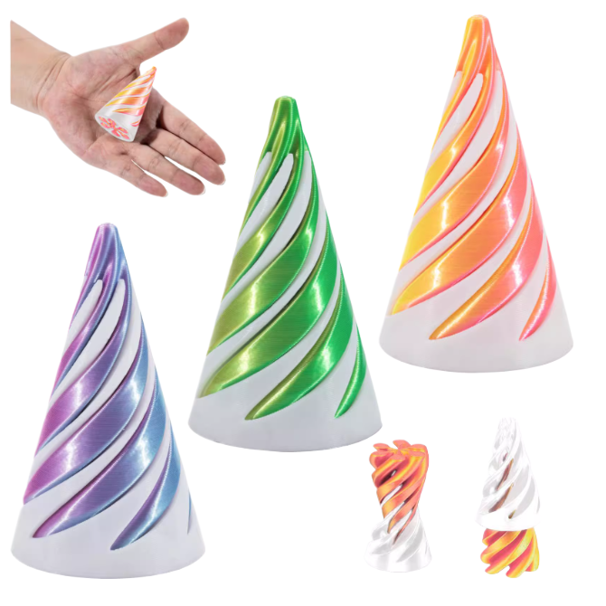 3D打印小号圆形解压推推乐