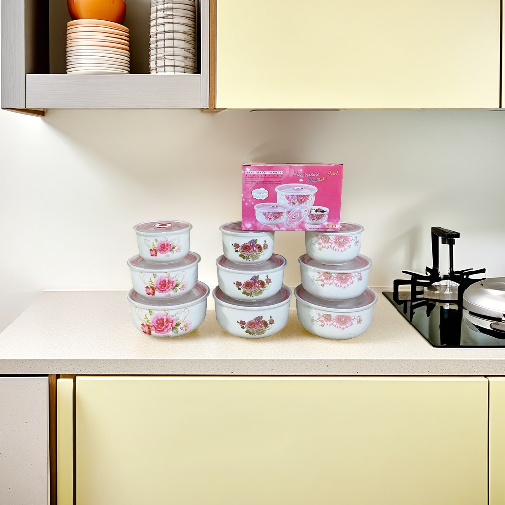 Ceramic bowl set, home combination set of four pieces, simple Japanese ceramic tableware gift box