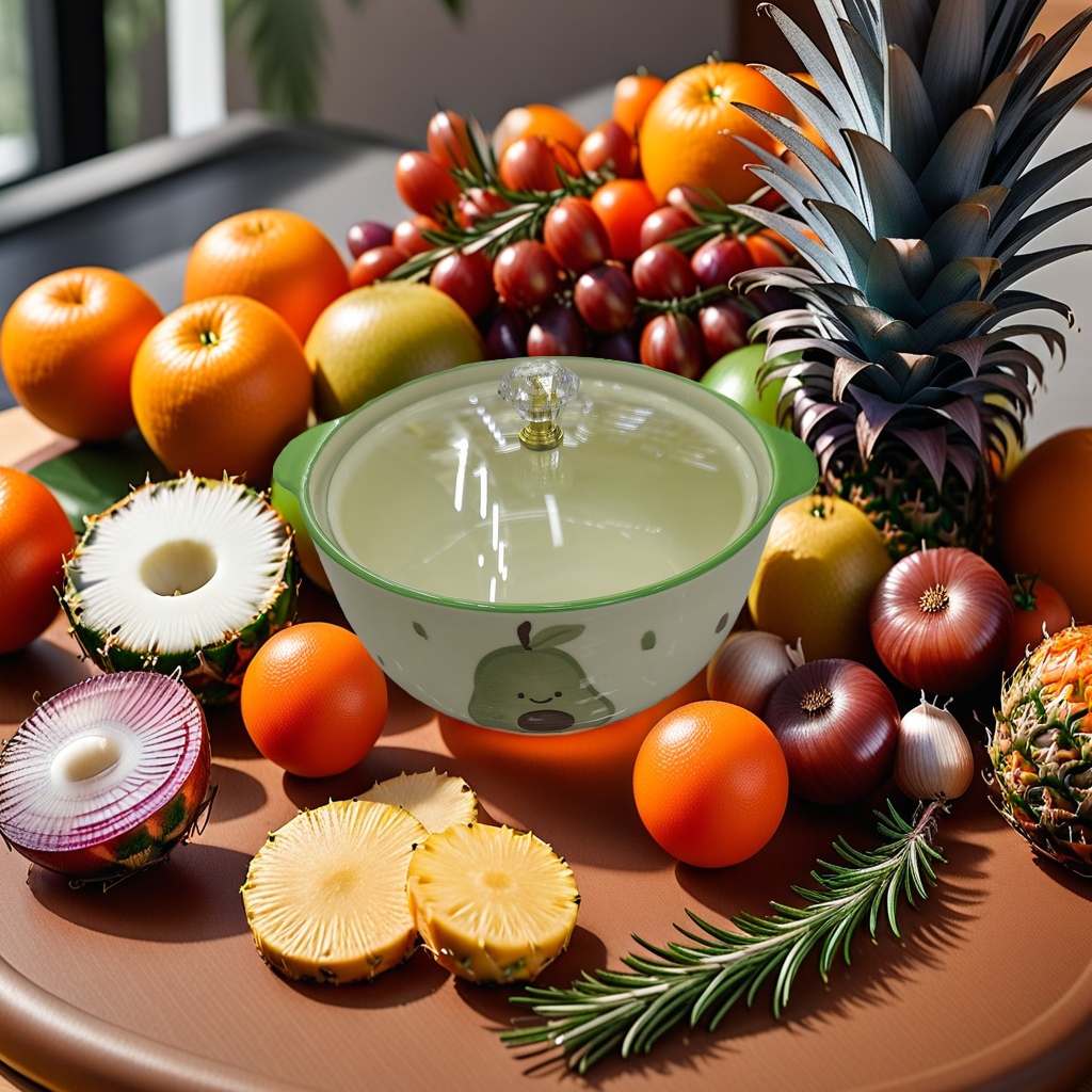 This green-framed ceramic pot with a pear pattern is durable and non-stick, ensuring healthy cooking Application Scenario