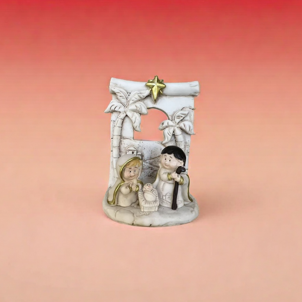 Christmas scene, Virgin Mary and Child, Joseph statue, home decoration, holiday gift