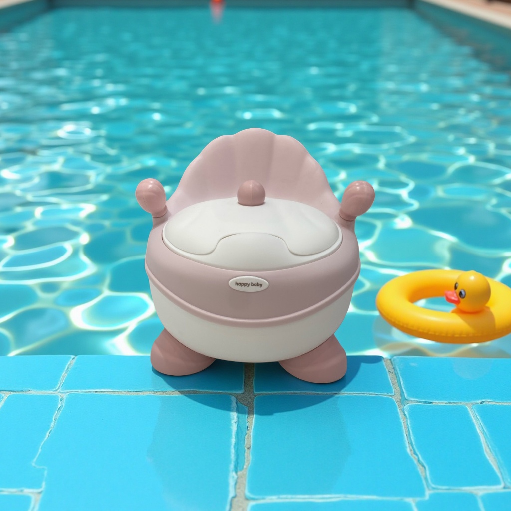 Pink children's toilet training chair, anti-slip small toilet, baby toilet bowl, toddler toilet seat Specification image