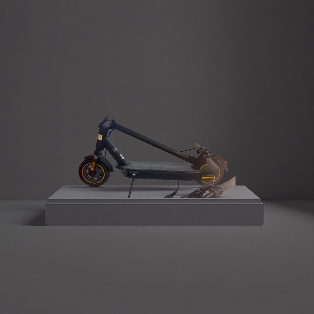 An electric scooter with a 30-kilometer range, lightweight and foldable, fashionable commuting and transportation tool Application Scenario