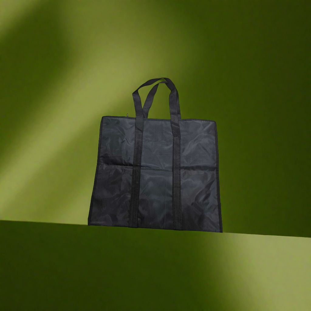 Black hand-held large-capacity shopping bag, simple and versatile, fashionable and practical for commuting. 151343253 details Picture