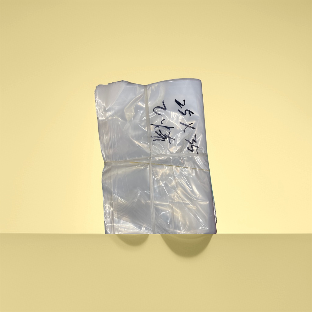 Transparent plastic bags, food-grade, reusable, sealed and fresh-keeping bags, large-capacity family packaging