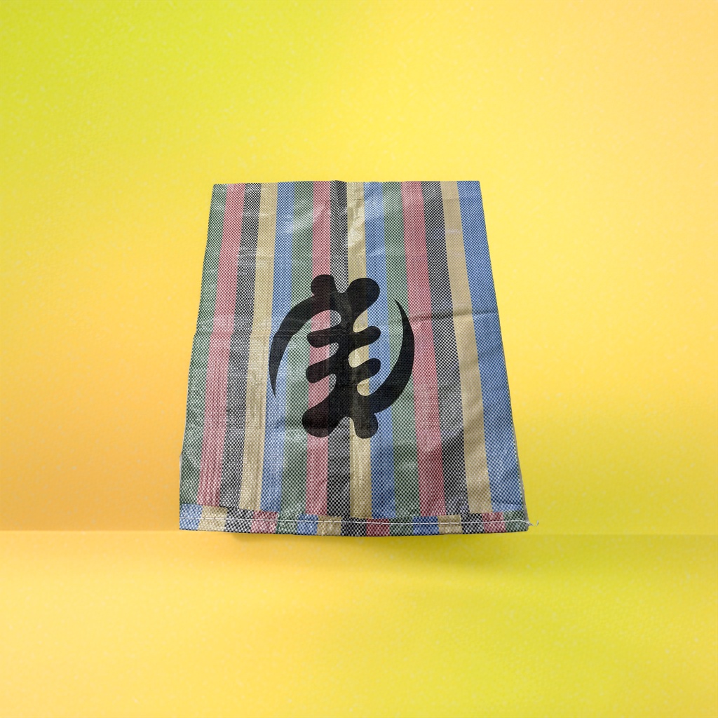 Colorful striped fabric and black fishbone pattern fabric details Picture