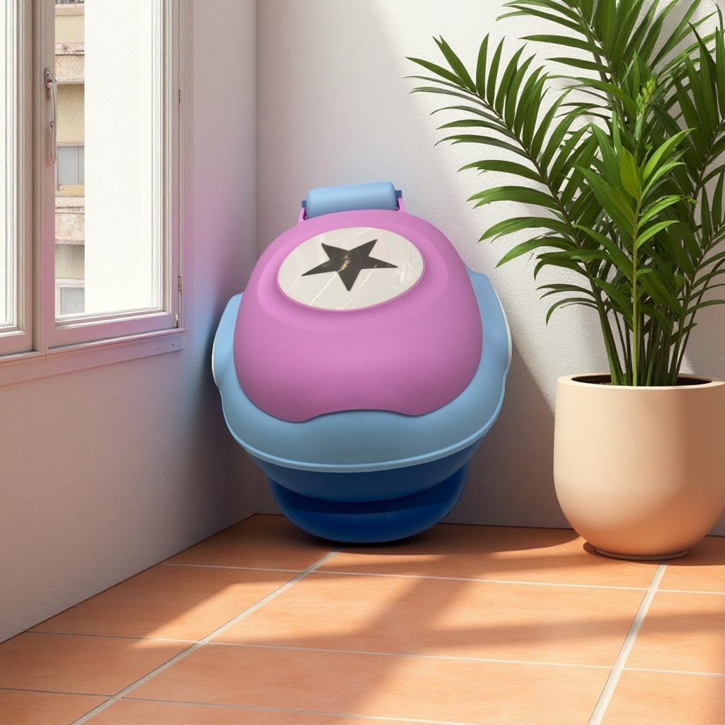The main body of the children's toilet is portable, with an anti-slip design for children's training assistance. It is a safe and stable toilet for babies details Picture