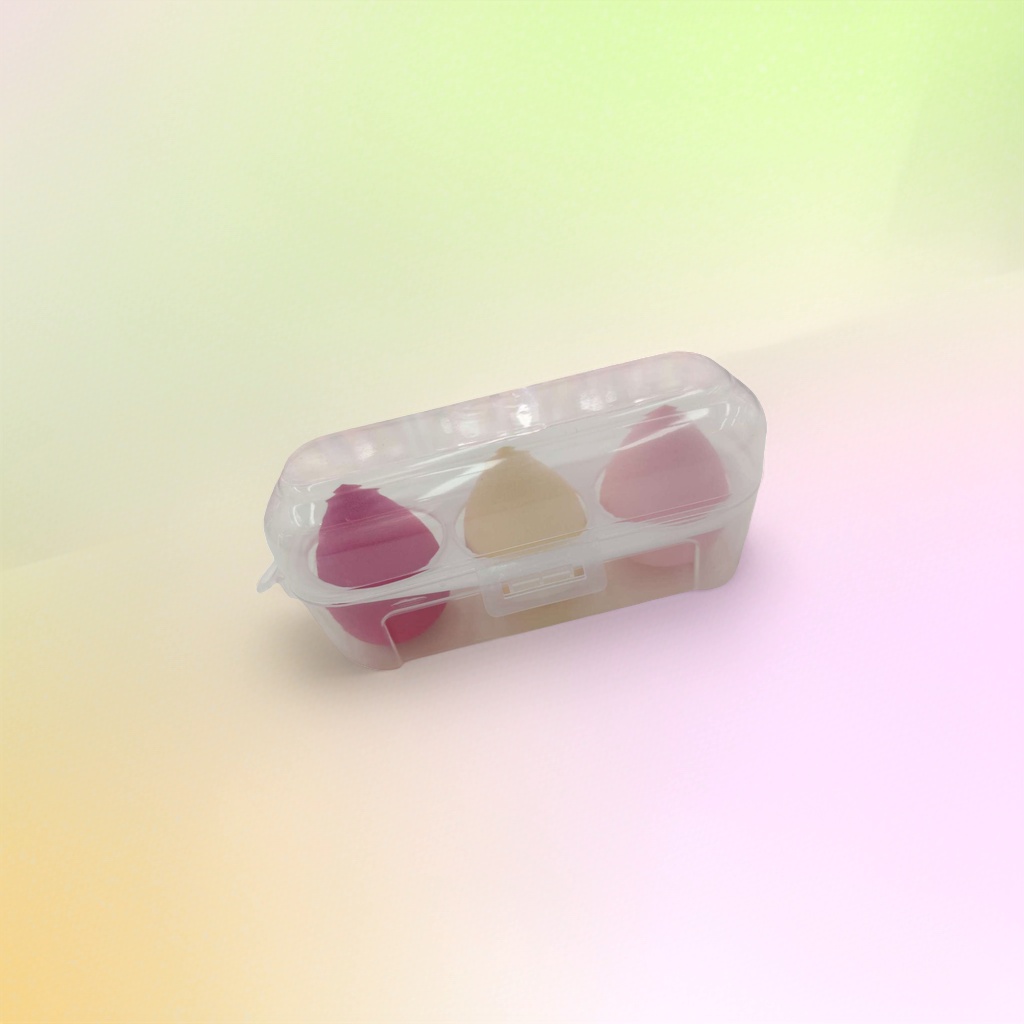 Makeup sponge, powder puff, beauty tool, soft beauty egg 3-piece set 160736287 Application Scenario