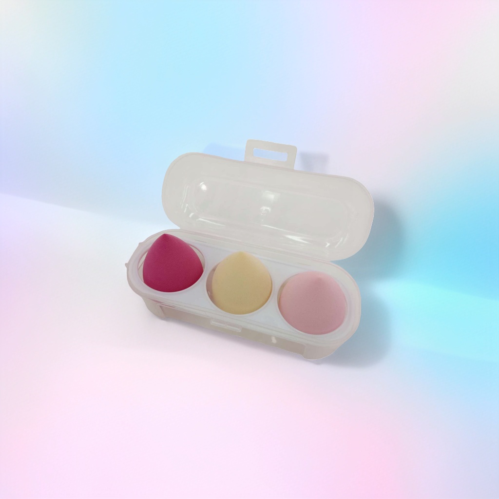 Makeup sponge, powder puff, beauty tool, soft beauty egg 3-piece set 160736287 details Picture