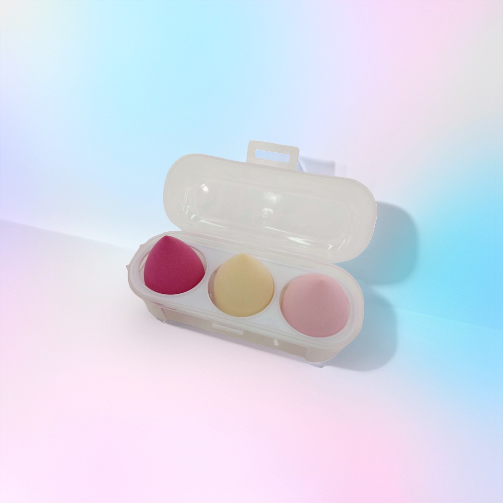 Makeup sponge, powder puff, beauty tool, soft beauty egg 3-piece set 160736287