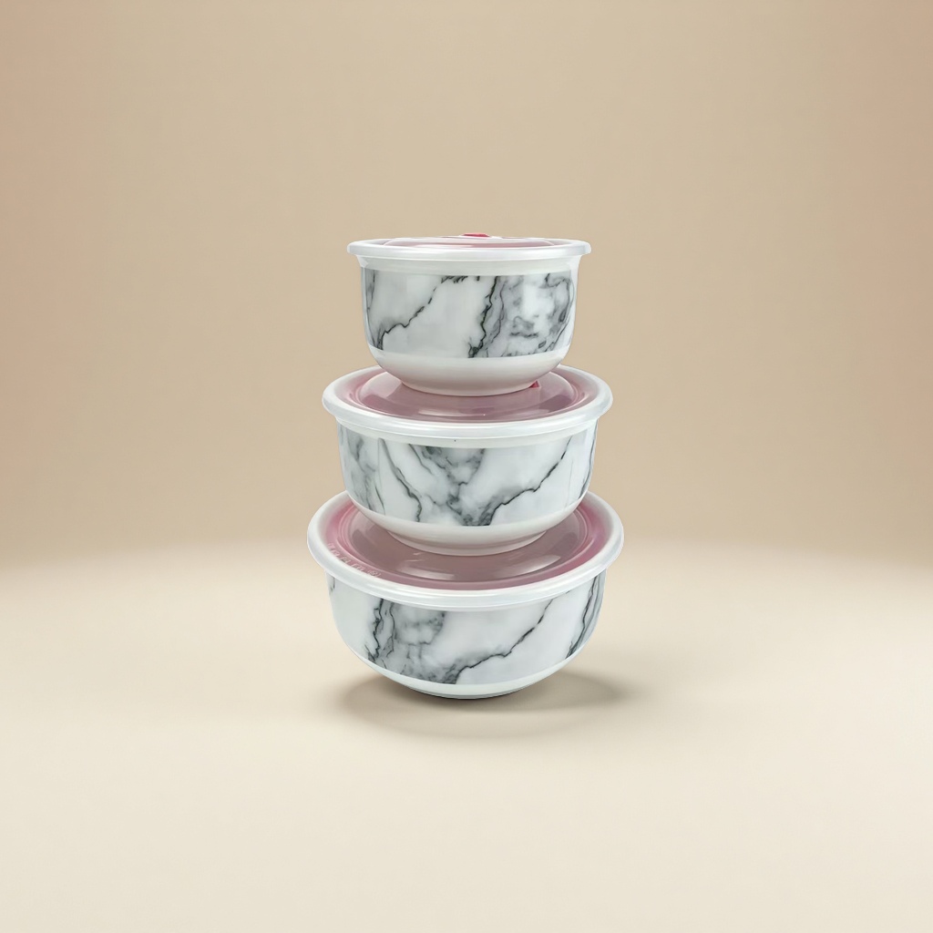 Decorative golden crack pattern ceramic fresh-keeping bowl set, ceramic tableware set, ceramic bowl Application Scenario