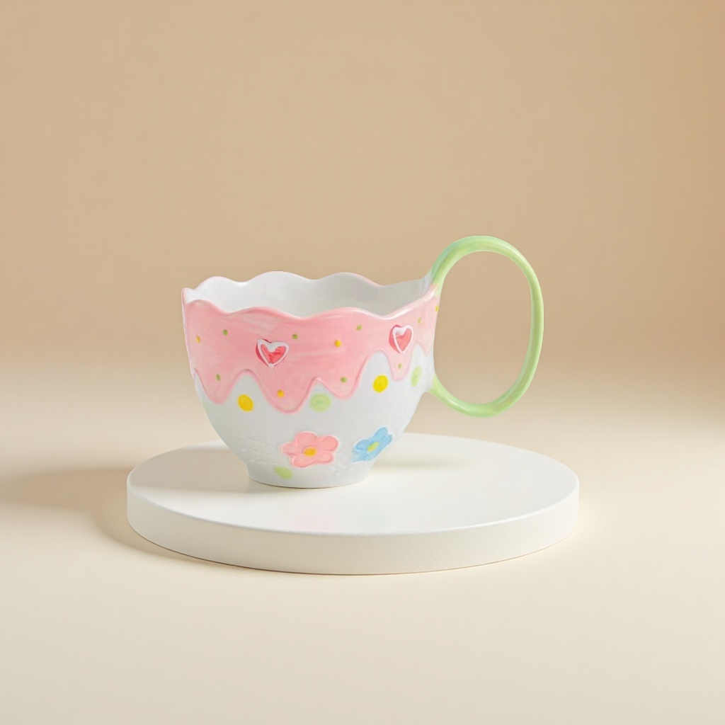 Ceramic cups with simple design, daily use, household heat preservation and anti-scald cups, ceramic water cups, and export for foreign trade Application Scenario