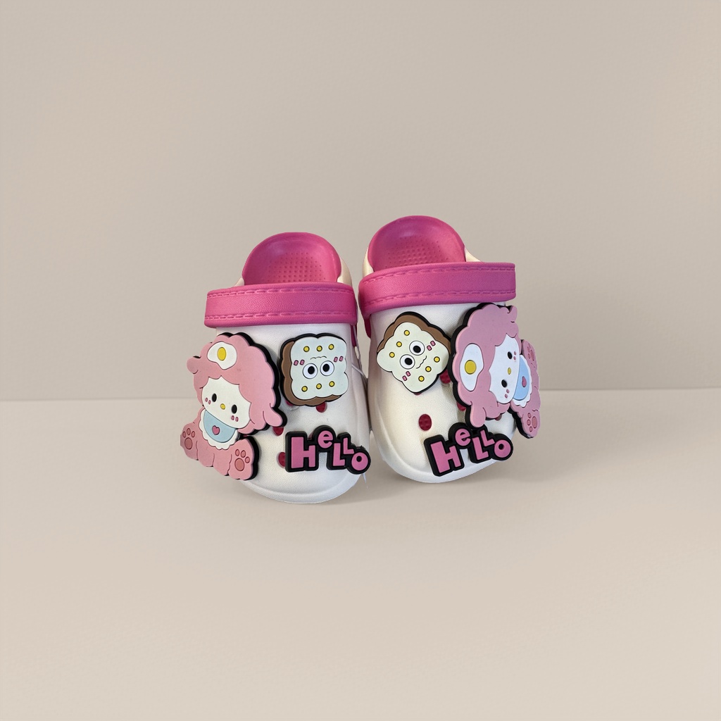 Hello Kitty crocs are cute cartoon children's soft-soled shoes that are anti-slip and breathable Specification image