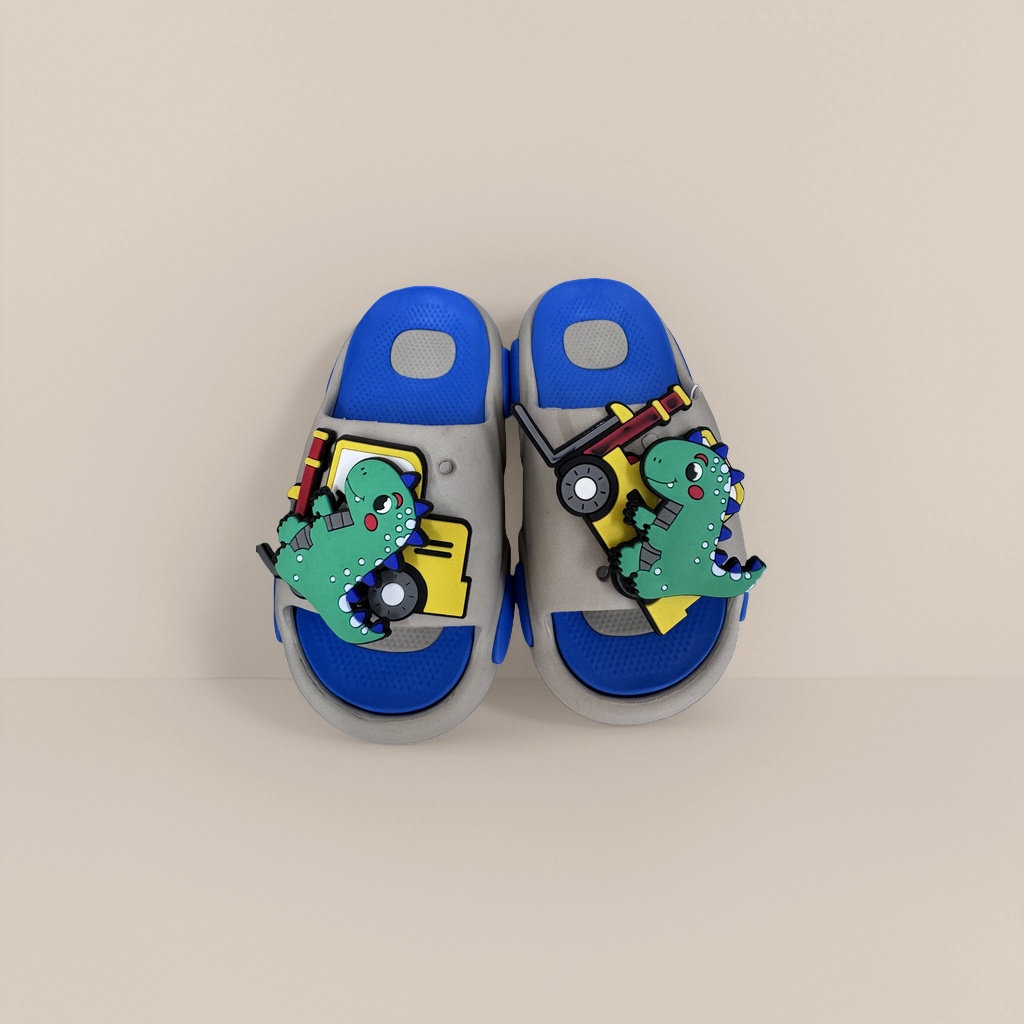 Cartoon dinosaur pattern children's slippers, anti-slip soft soles, cute home slippers Application Scenario