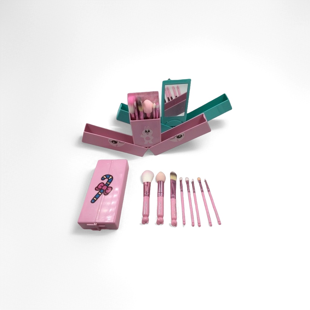 粉色化妆刷套装全套粉嫩美妆工具化妆刷组合盒