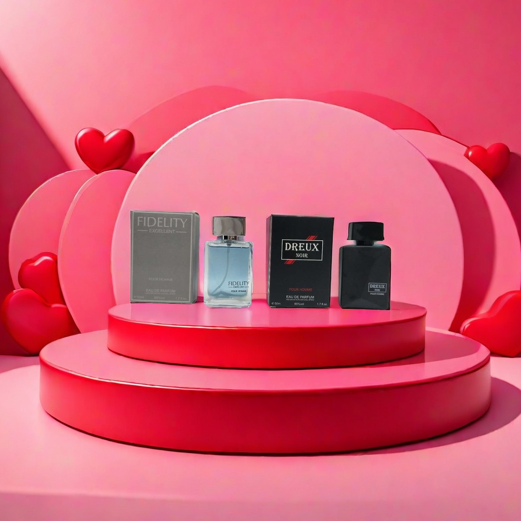 FIDELITY EXCELLENT DREUX NOIR Perfume bottle packaging box set