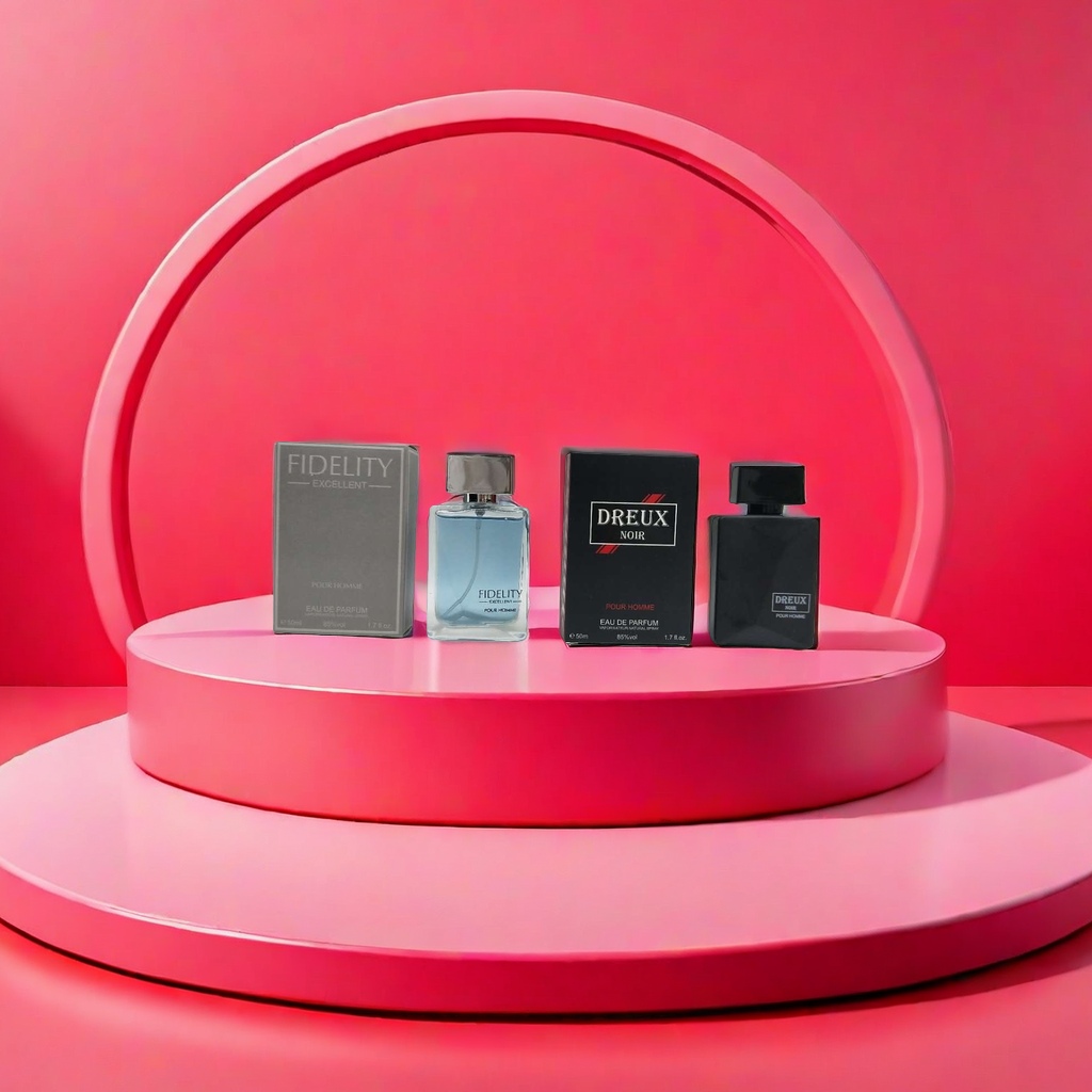 FIDELITY EXCELLENT DREUX NOIR Perfume bottle packaging box set Specification image