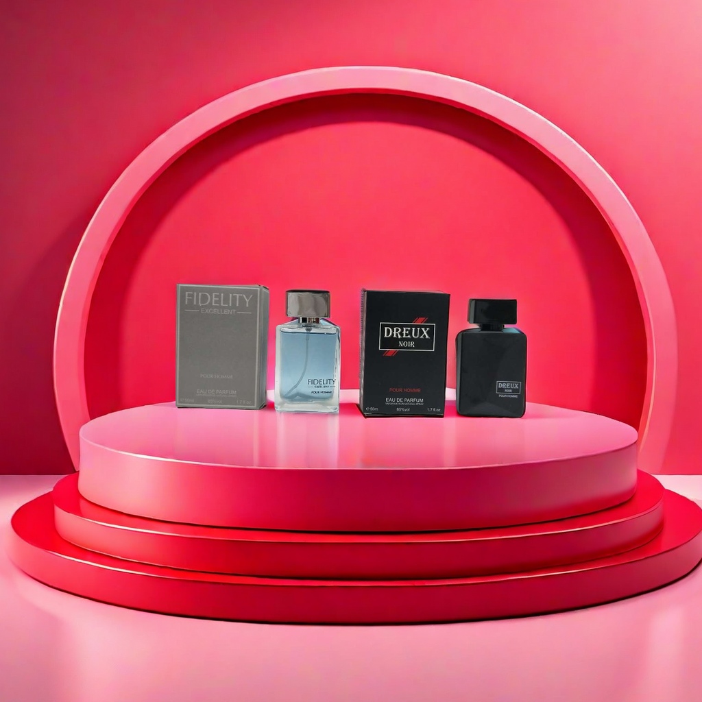 FIDELITY EXCELLENT DREUX NOIR Perfume bottle packaging box set details Picture