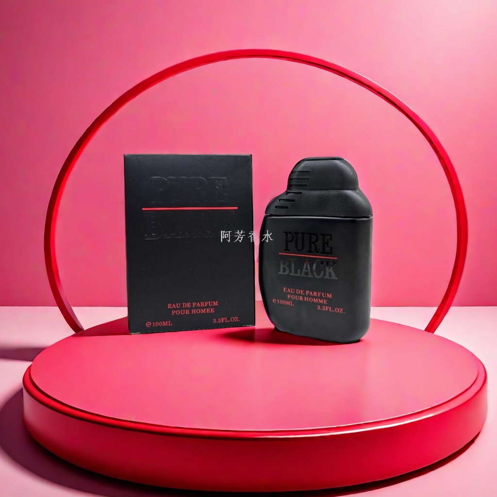 PURE BLACK perfume bottle packaging box Classic design gift box set Specification image