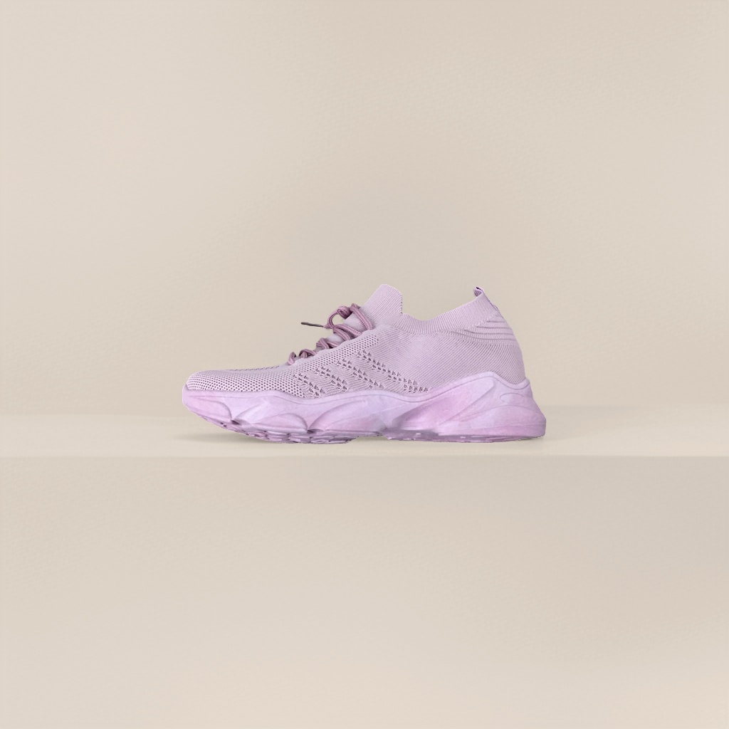 Pink sports shoes are breathable, comfortable, anti-slip, lightweight and casual details Picture