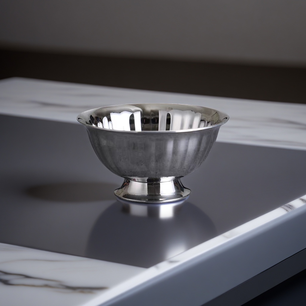 Silver metal bowl main body, household kitchen tableware storage bowl, stainless steel bowl, 2321, 1534 Specification image