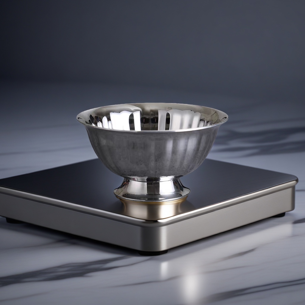 Silver metal bowl main body, household kitchen tableware storage bowl, stainless steel bowl, 2321, 1534 details Picture