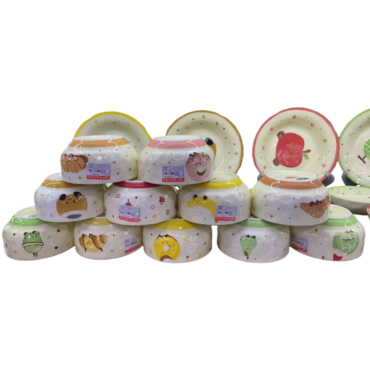 Cartoon pattern children's bowl 120ml, cut-shaped rice bowl, specially designed for infants and toddlers Item Picture