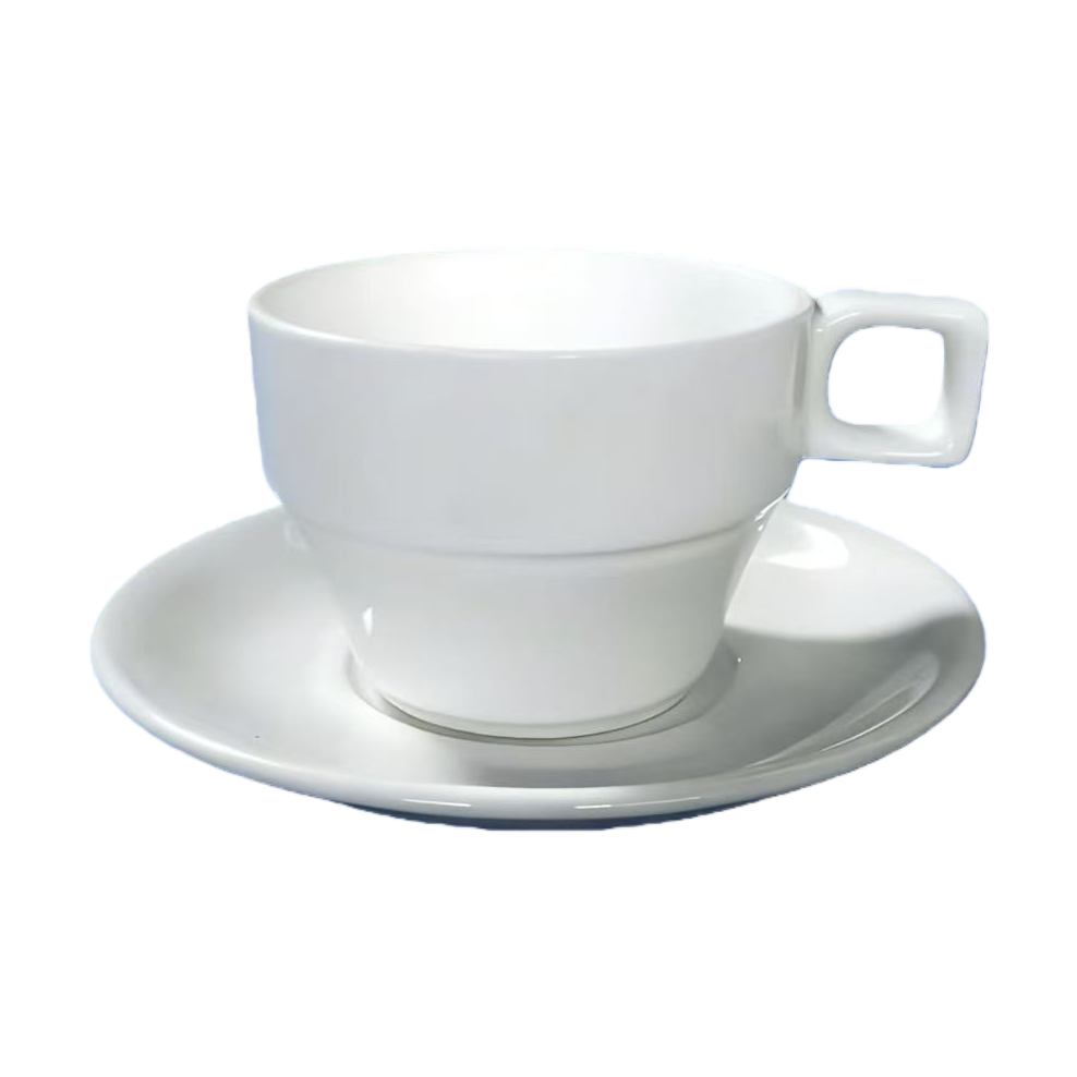 Ceramic coffee cup and saucer sets for export, ceramic daily-use tableware coffee cups Item Picture