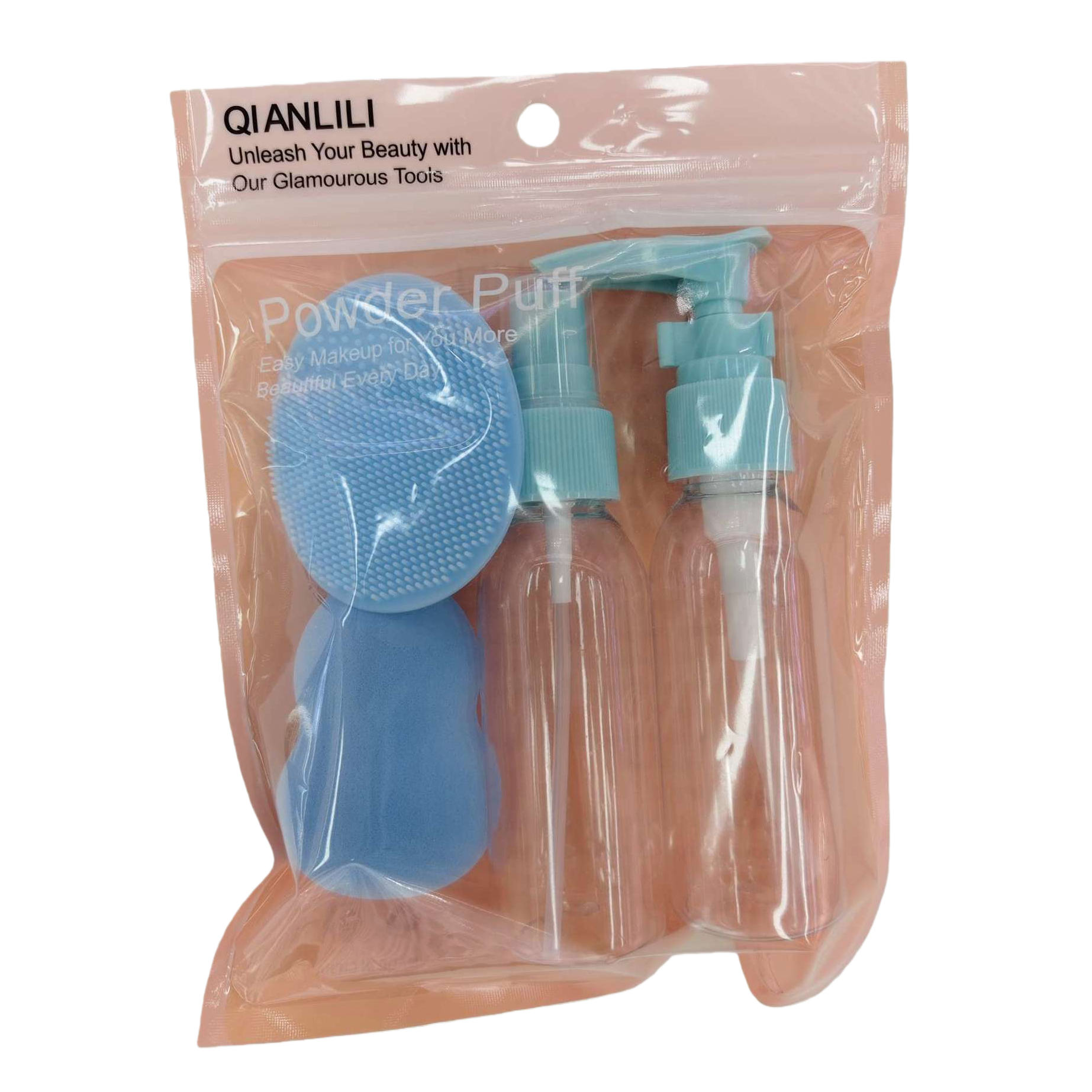 Makeup tool set, powder puff, spray bottle combination set, portable travel set, essential for beauty 133447164 Item Picture
