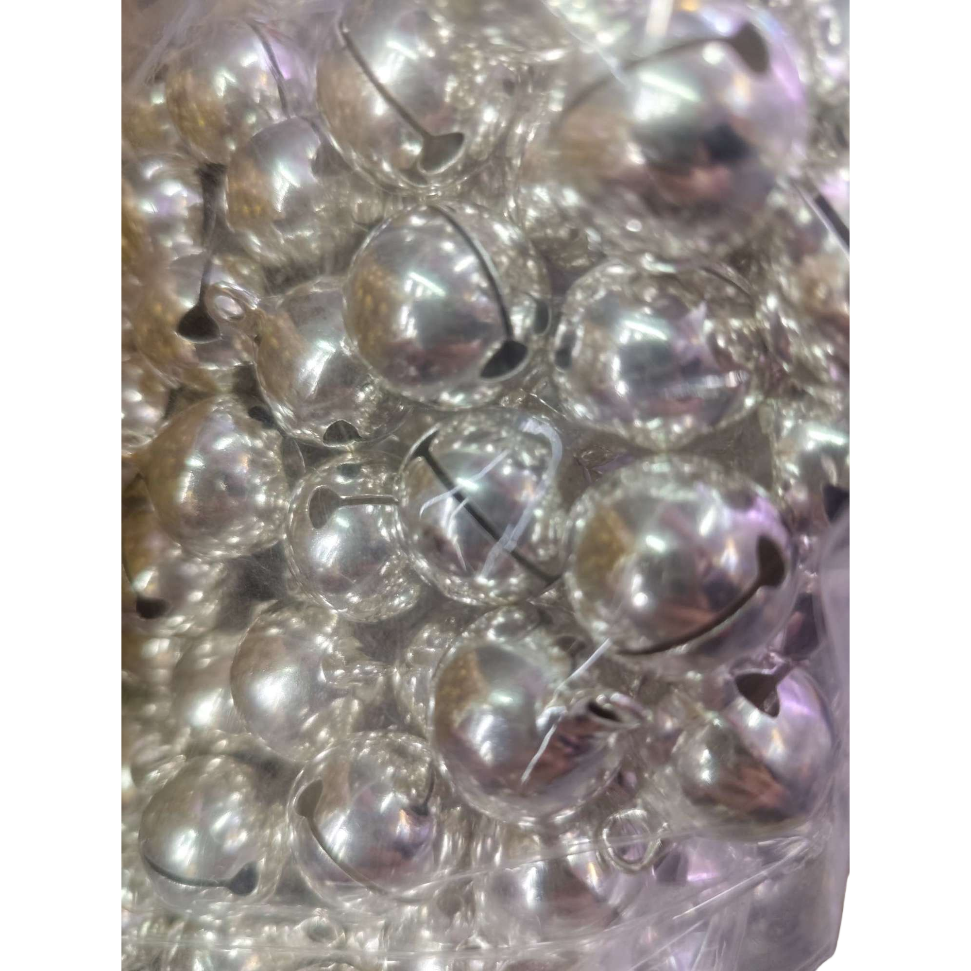 Silver-white bell decorative ornaments, living room hanging decorations, New Year hanging decorations