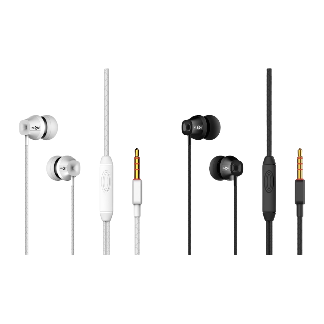 KLGO in-ear headphones are noise-cancelling, comfortable to wear, with clear sound quality and durability Item Picture