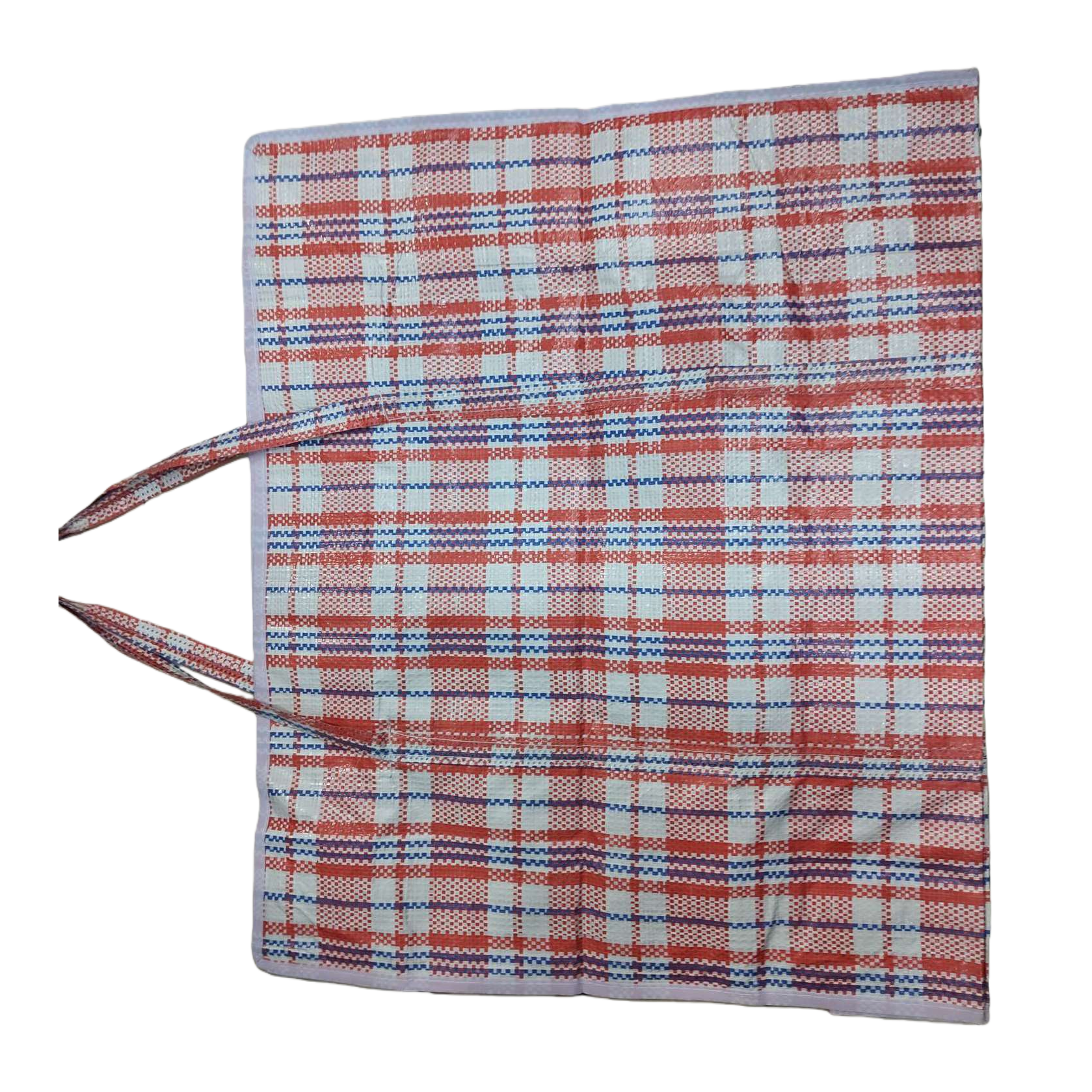 Checkered pattern cloth bag daily shopping bag, large capacity, simple style 151039604 Item Picture