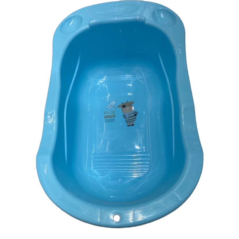 Blue baby bathtub, anti-slip safety bathtub, special for babies, baby bathtub, baby cartoon Specification image