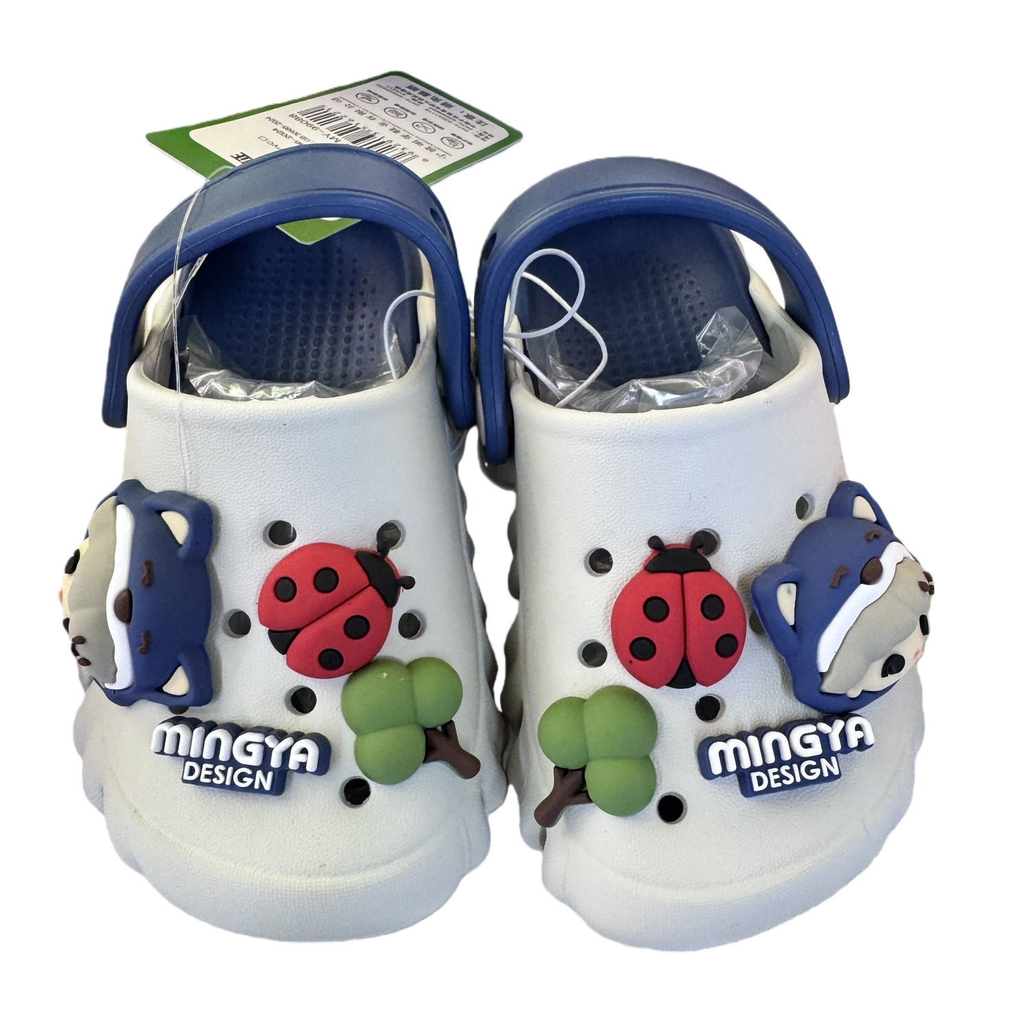 Cartoon crocs, fun decorative anti-slip soft-soled children's shoes Item Picture