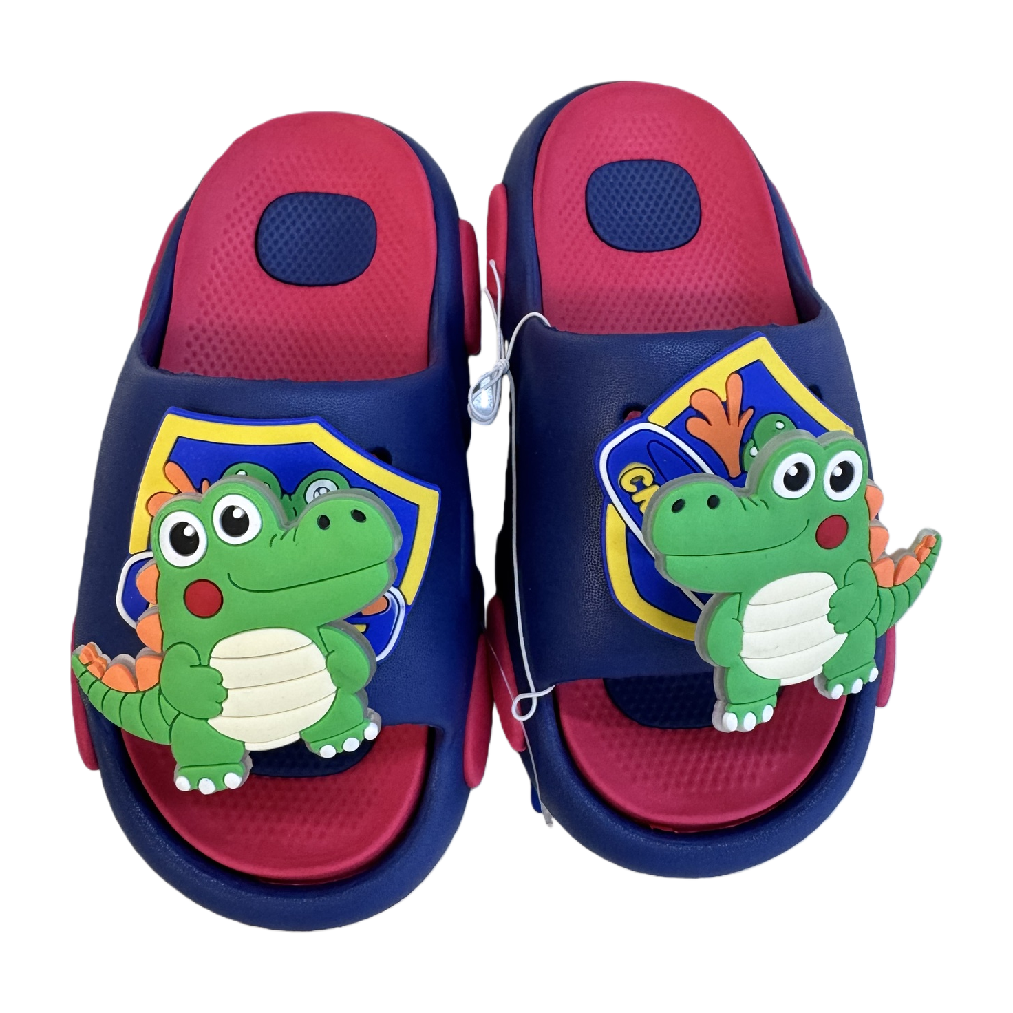 Cartoon crocodile pattern children's slippers, anti-slip soft soles, cute home slippers Item Picture