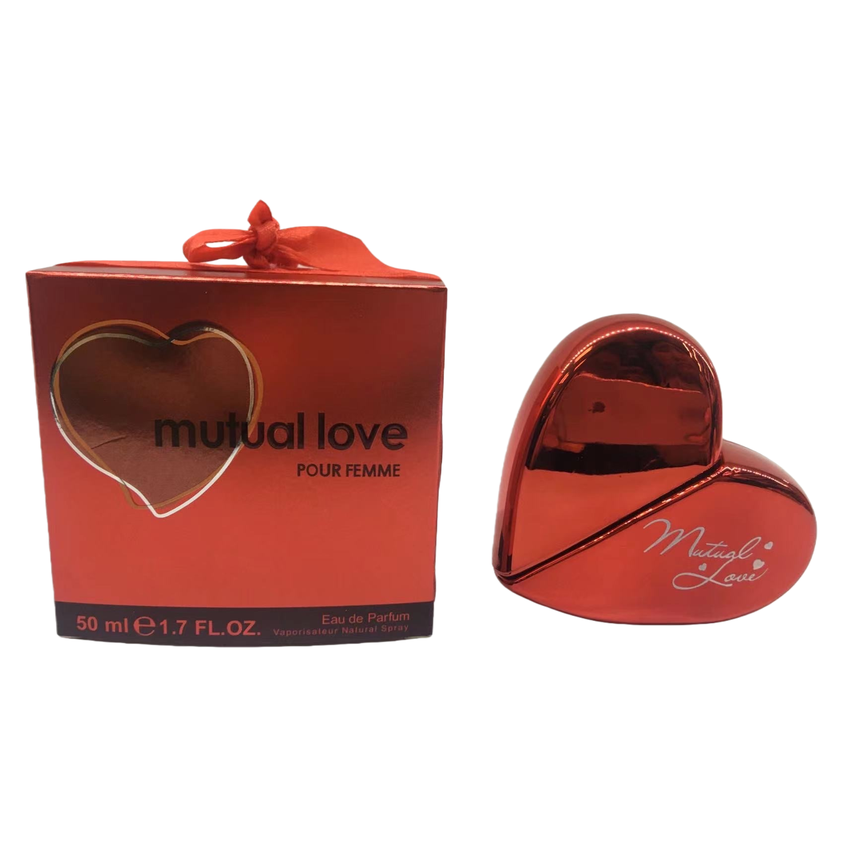 香水+ Mutual Love 香水瓶和包装盒白底实物图