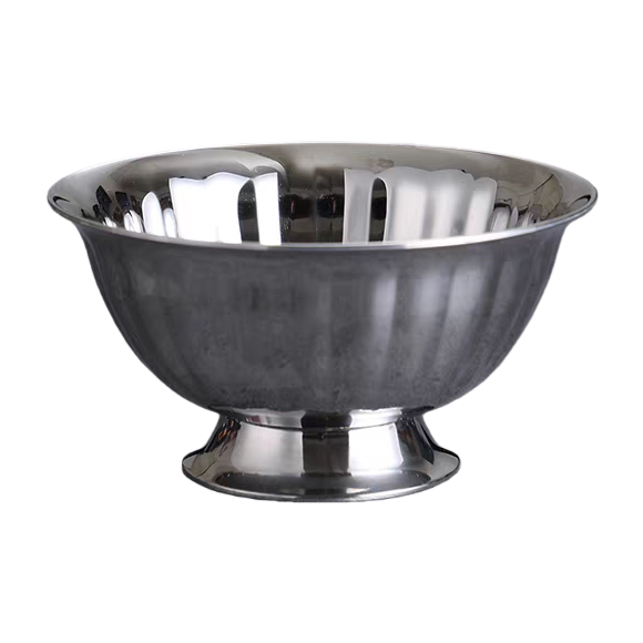 Silver metal bowl main body, household kitchen tableware storage bowl, stainless steel bowl, 2321, 1534 Item Picture