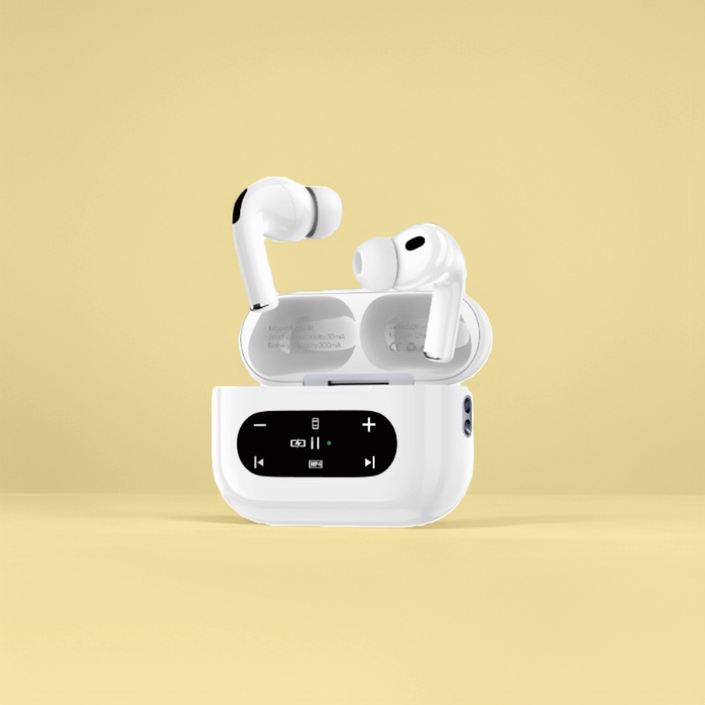Wireless headphones with Bluetooth 50, high-definition sound quality, noise-cancelling, long battery life when worn during sports Application Scenario