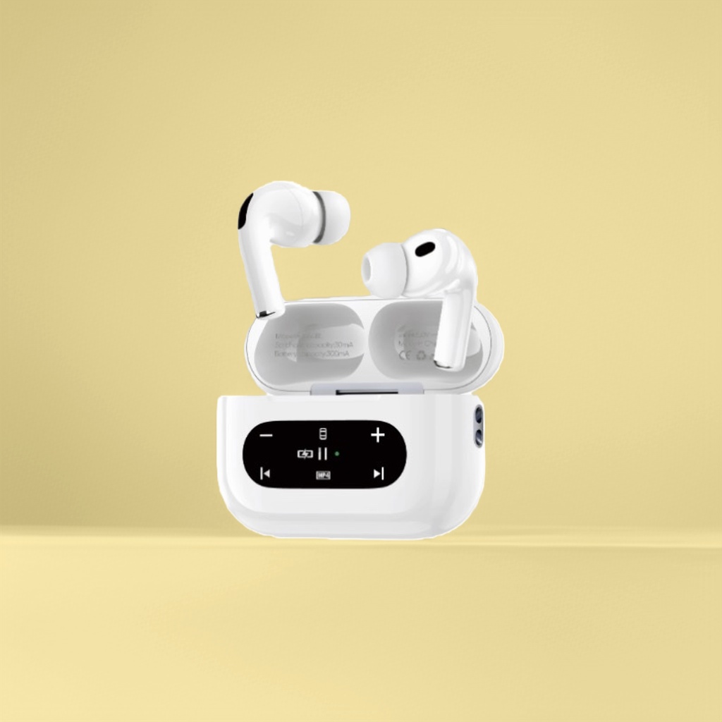 Wireless headphones with Bluetooth 50, high-definition sound quality, noise-cancelling, long battery life when worn during sports