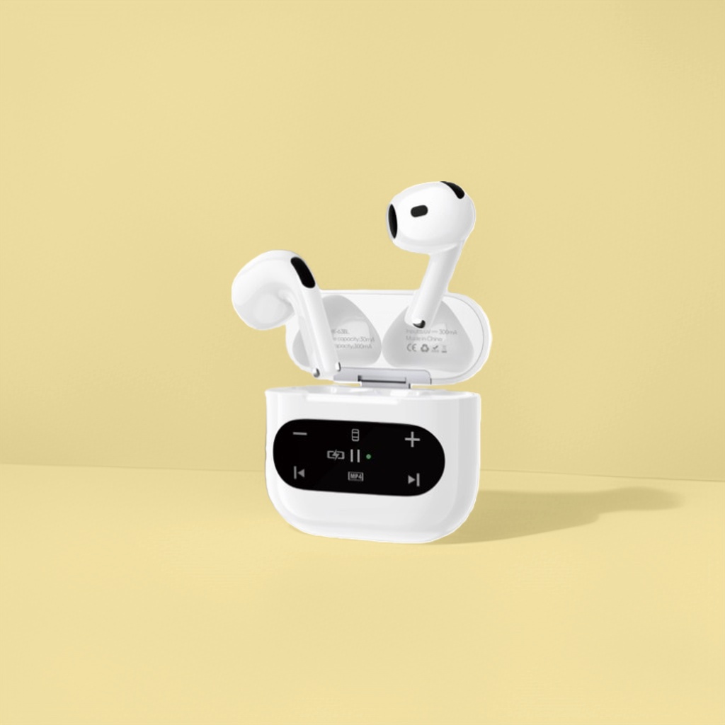 HK-64BL TWS Bluetooth headphones with SIM card, wireless headphones, noise-cancelling Bluetooth 50, high-definition sound quality, long battery life, portable charging case Specification image