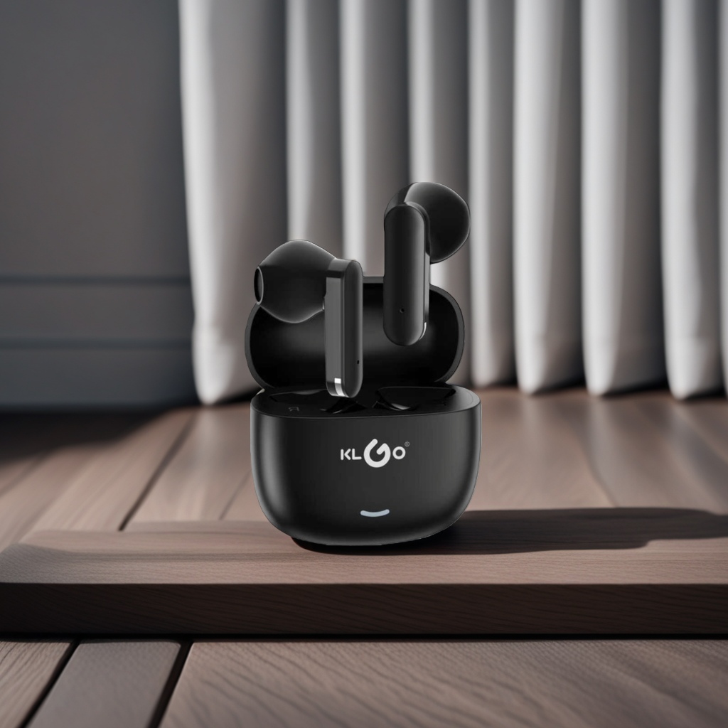The KLGO wireless headphones feature noise-cancelling Bluetooth 50, high-definition sound quality and long battery life Application Scenario