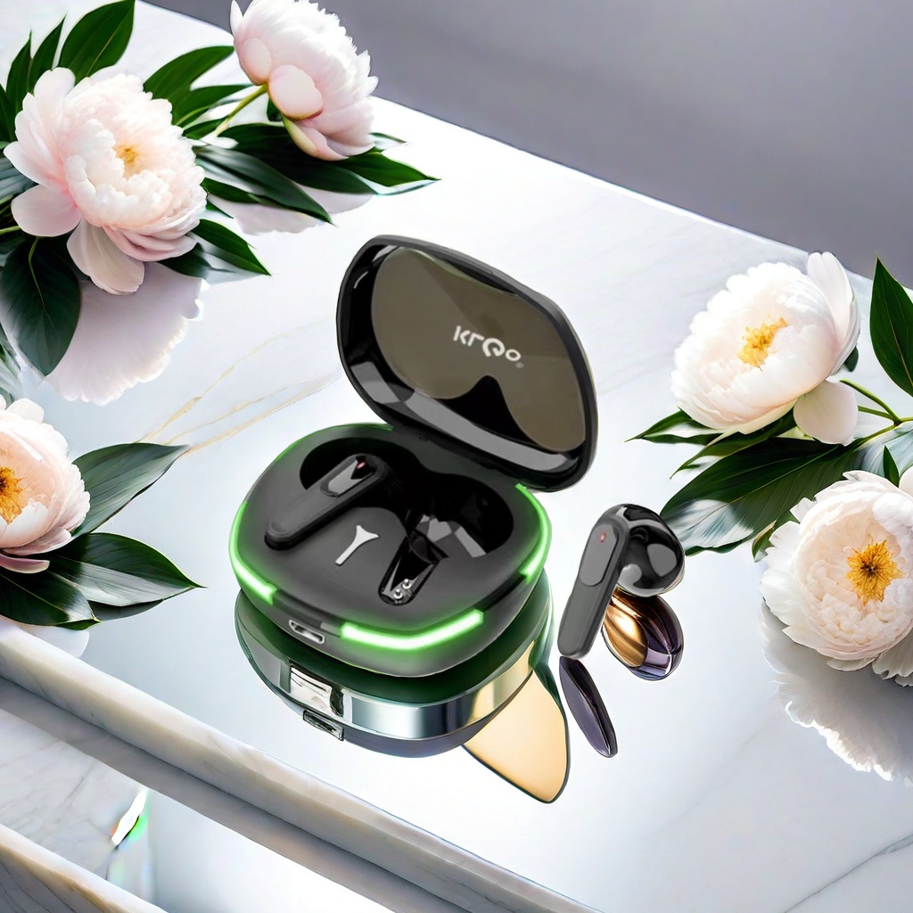 The KLGO wireless headphones with noise cancellation feature Bluetooth 50, high-definition sound quality and long battery life